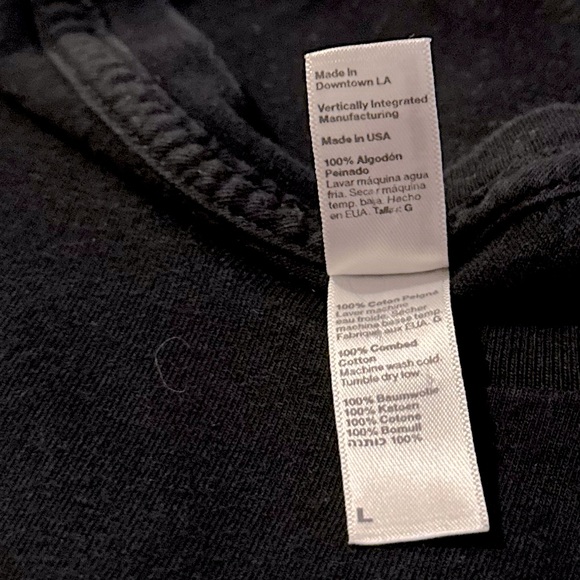 AMERICAN APPAREL 🖤BLACK T SHIRT DRESS🖤 - Picture 2 of 5